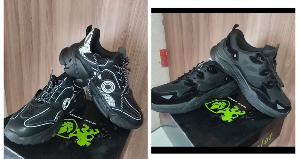 Кроссовки черные унисекс