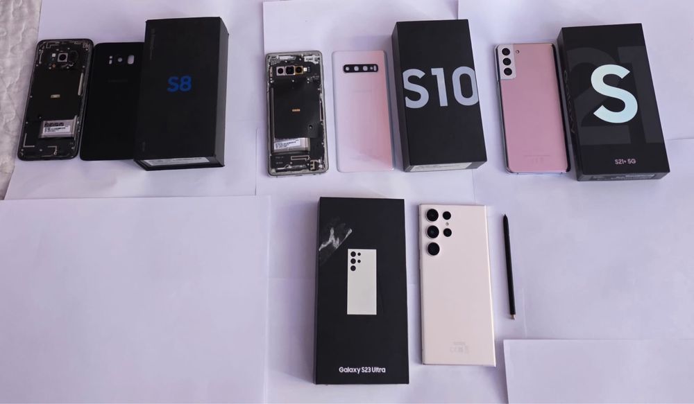 4 Telefoane Samsung Galaxy (S23 Ultra, S21+, S10, S8)