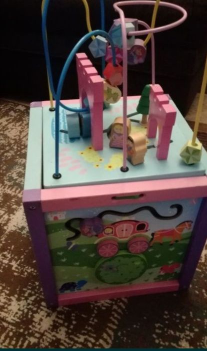 Cub joc copii lemn Montessori activitati pe toate fetele bebe copii