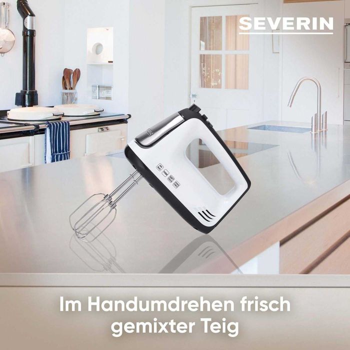 Mixer SEVERIN 5 viteze 2 teluri otel inox carlige pentru aluat 400 W