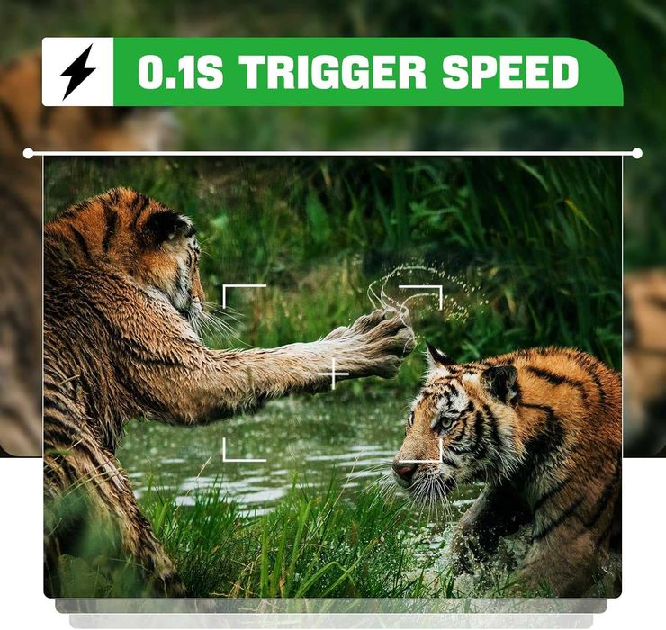 Ловна камера Coolifepro WiFi Bluetooth с приложение, 48MP + КАРТА 32GB