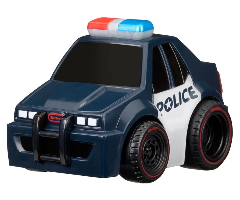 Луди и бързи колички Little Tikes, серия 7, синя с пламъци и полиция и