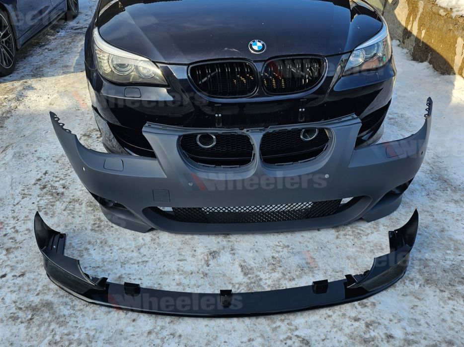 Губа М бампер Е60 сплиттер накладка