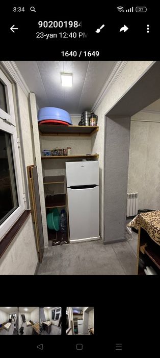 Oqtepa 1.2xona 2etaj arendaga beriladi oilaga yigitlaga qizlaga