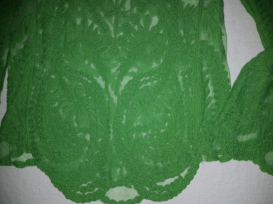 Bluza eleganta din dantelă verde