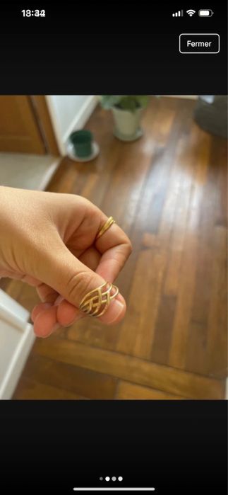 Vand inel aur galben