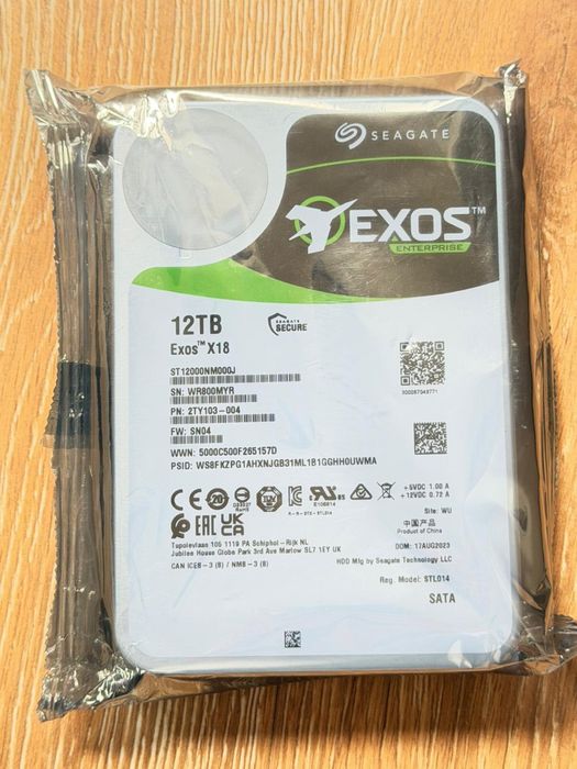 Hard Disk Server Seagate Exos  12TB 3.5 inch, SATA 3, 256 MB, 7200 RPM / NOU