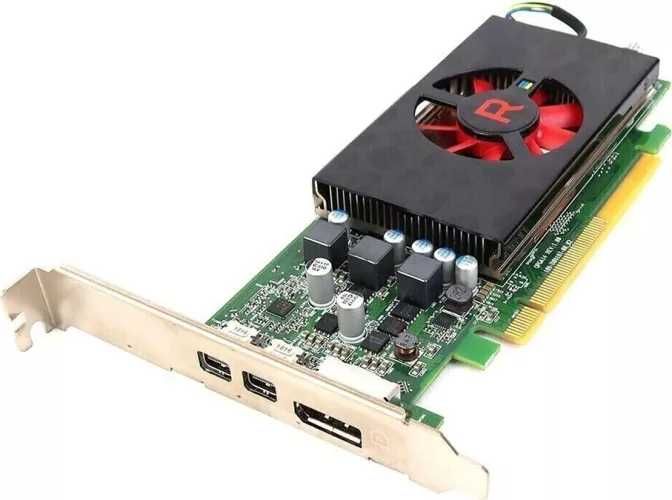 Placa video AMD Radeon RX 550, 4GB GDDR5, 2x Mini Display Ports, 1x Display Port, Low Profile