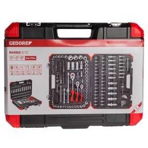 Гедоре 172 части 6-стен и 12-стен 1/4''&3/8''&1/2'' GEDORE RED