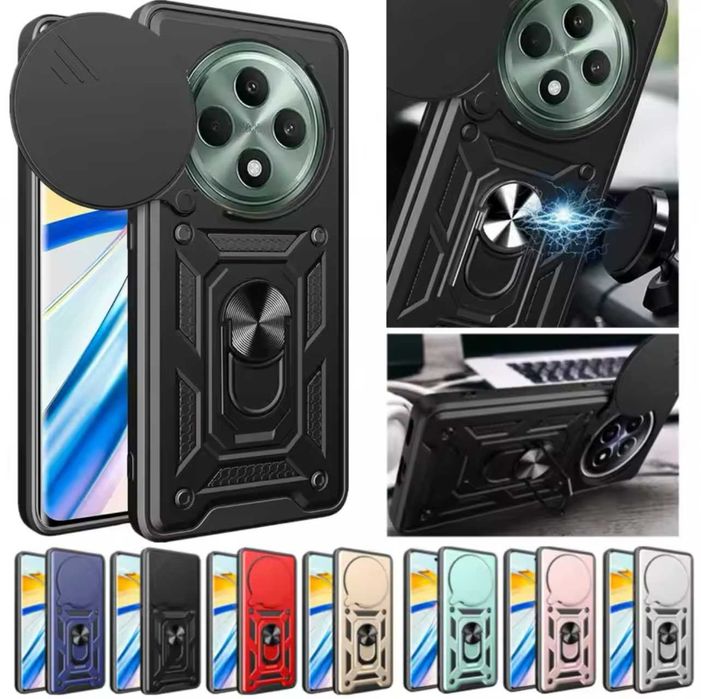 Husa hybrid Armor cu inel pentru Oppo Reno12 F 5G / Oppo Reno 12 F 5G