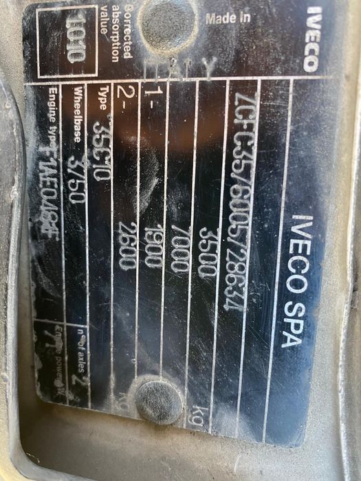 Iveco Daily 35C10 Prelata