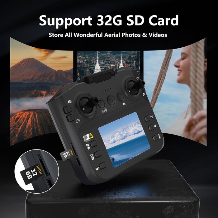 Dronă cu motor fără perii și ecran LCD ,TD12LCD,sigilat