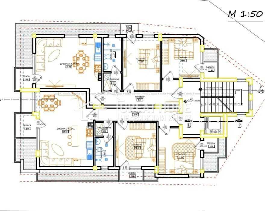 тристаен апартамент