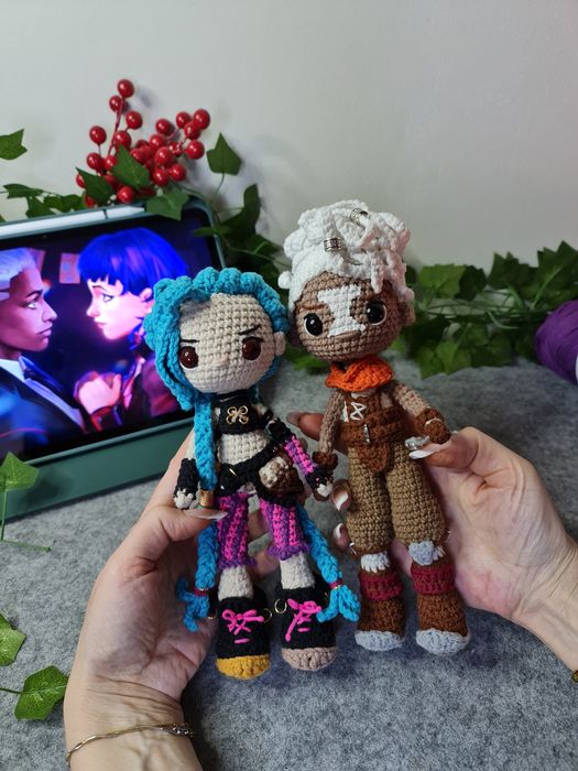 Ръчно изработени амигуруми – Jinx & Ekko (Arcane)