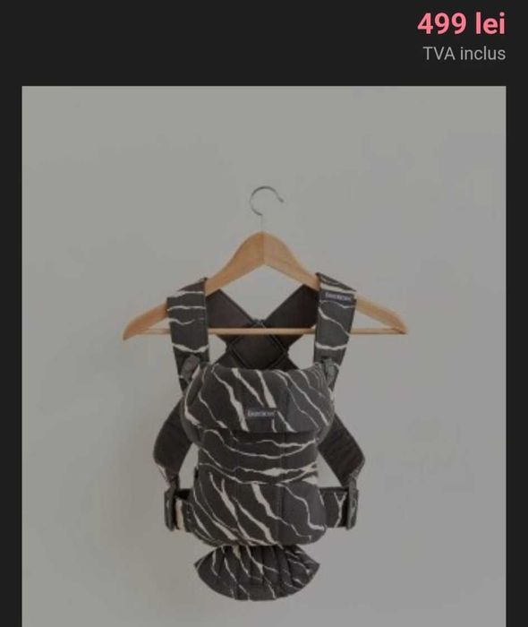 Marsupiu pentru bebelusi BabyBjorn Mini - multiple pozitii - bumbac