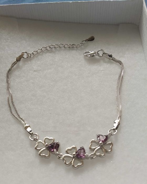 12 различни модели! Нова, красива сребърна гривна. В кутия за подарък.