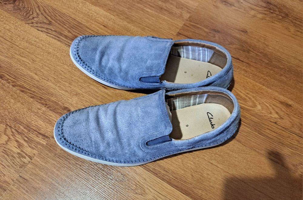Обувки Clarks естествен велур 43