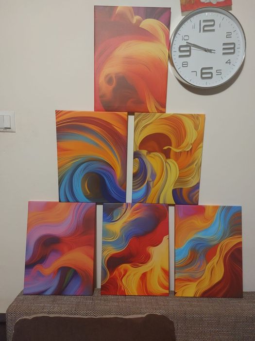 Vand tablouri noi ambalate individual arta abstracta castigate iqos