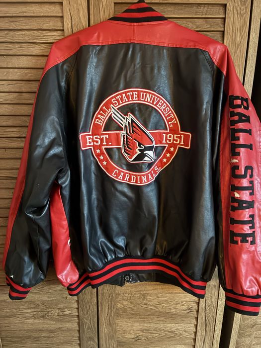Geacă Varsity / Bomber retro Ball State University - Mărimea XL