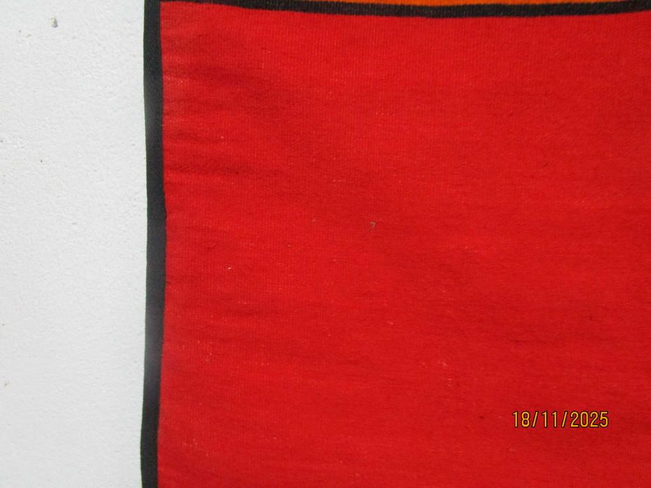 Автентична вълнена червена престилка за кюстендилска празнична носия