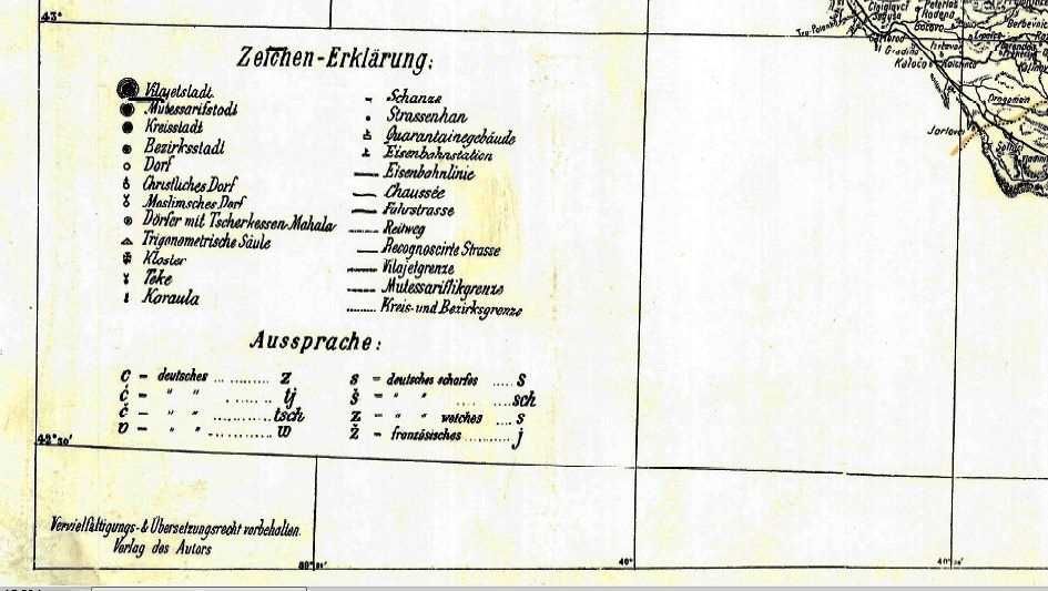 Първата карта на България, издадена през 1877 г. от Феликс Каниц