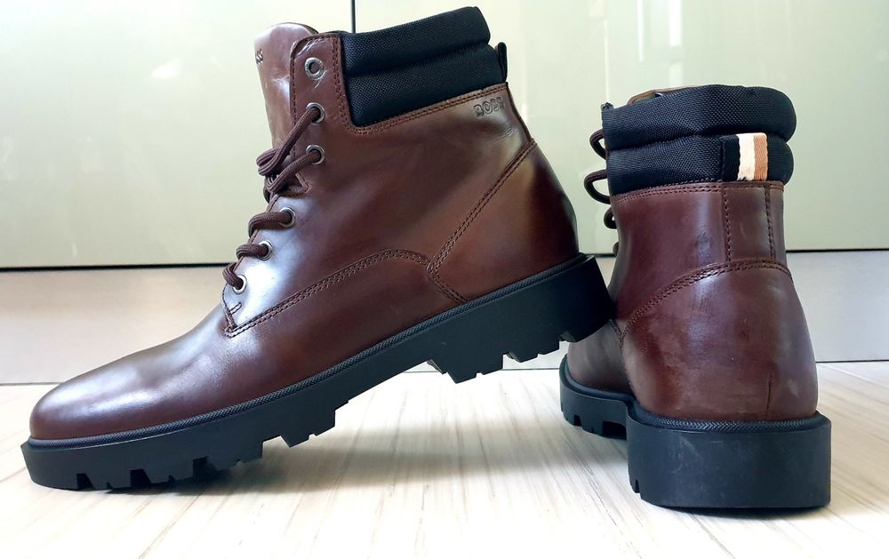 Hugo Boss Leather  / 45/29 - 29.5 см. НОВО! ОРИГИНАЛ! Мъжки Обувки!