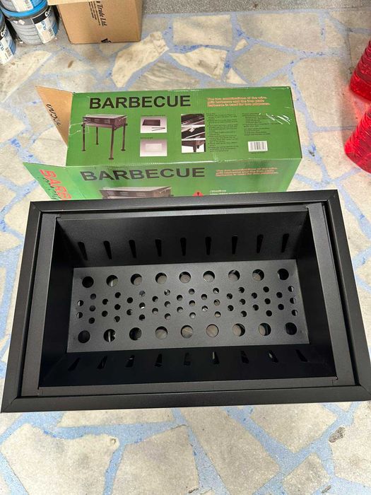 Преносимо сгъваемо барбекю скара с регулируема височина