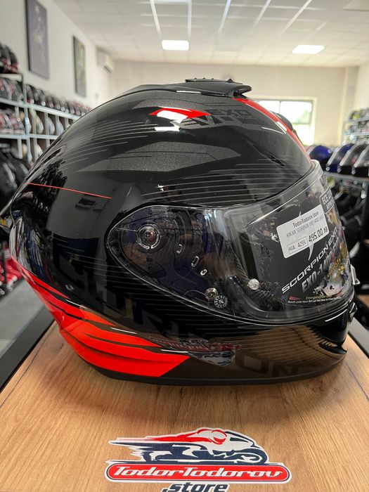 Мото каска за мотор SCORPION EXO-1400 EVO 2 LUMA 2025,M 57-58см,очила