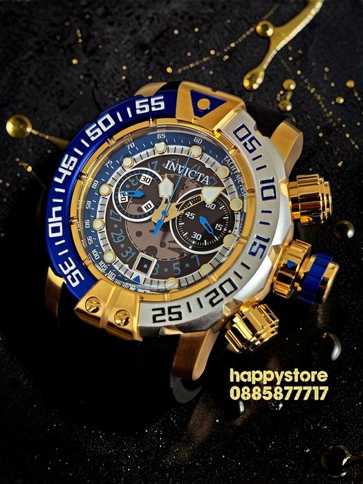 INVICTA Foxhound gold 57 mm, Инвикта нов ръчен часовник