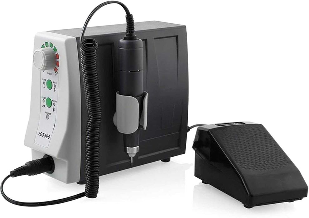 Freza Unghii Profesionala JSDA JD5500 35000 RPM Pila Electrica Manichiura Pedicura Gel Pedala Picior 4 Bituri Silentioasa Vibratii Reduse Noua