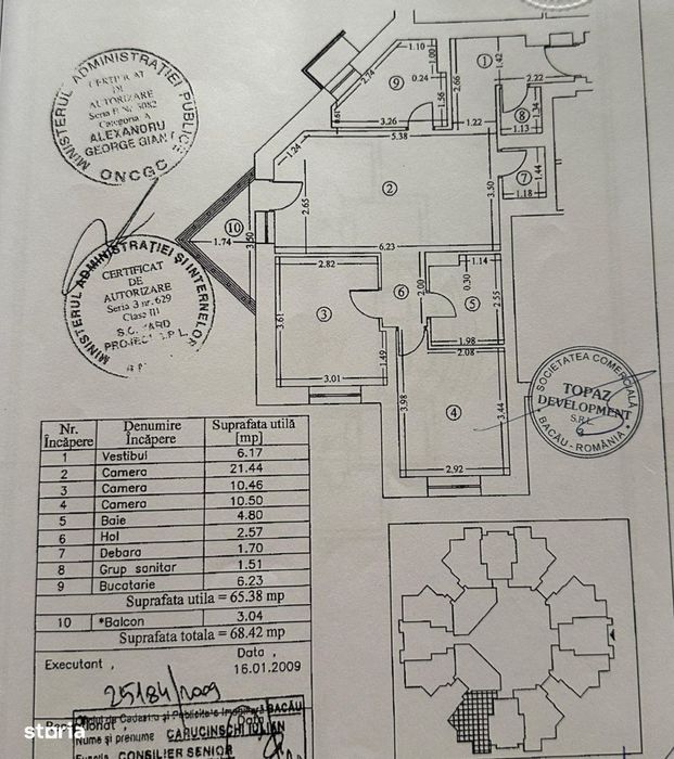 Apartament Adama( pretabil cabinet medical)
