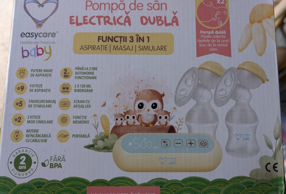 Pompă de san în cutie