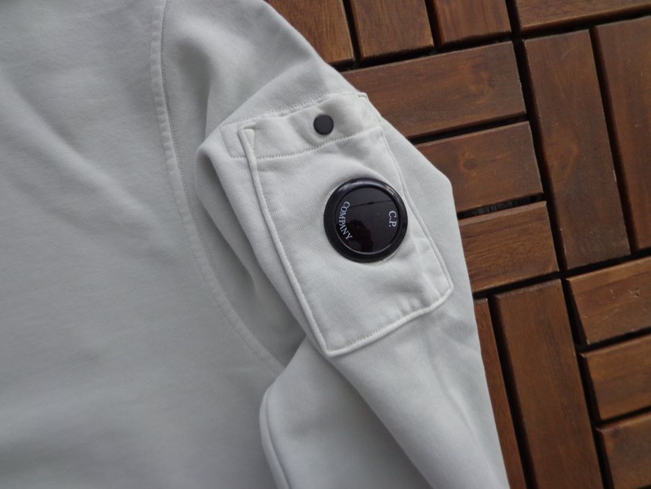 Мъжки суичър C.P. Company Cotton Diagonal Fleece Half Zip Sweater