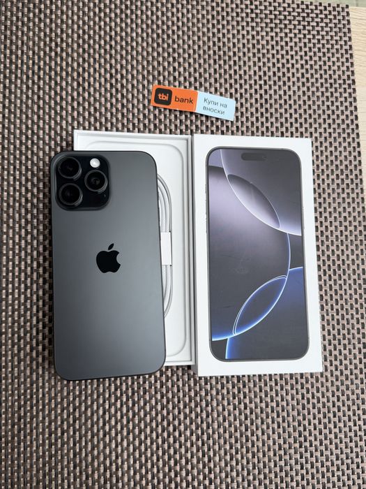 НОВ! 512Gb*ЛИЗИНГ* iPhone 16 Pro Max Black Titanium / Гаранция