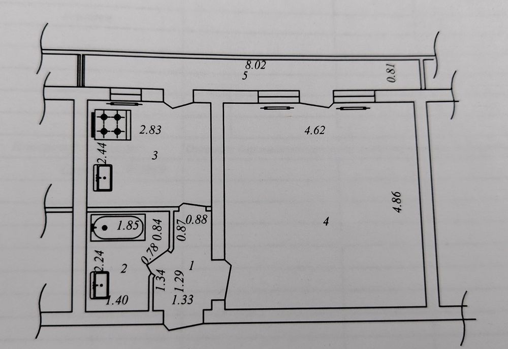 Чирчик ш. Центральный бозор кирпичный дом 1х/3/4
