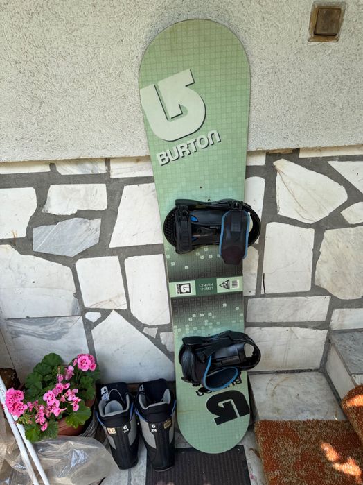 УНИКАЛЕН Сноуборд BURTON LTR 144 + подарък Автомати + Обувки Burton 38 -НОВИ