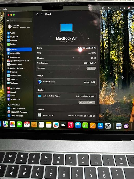 Лаптоп Apple - MacBook Air