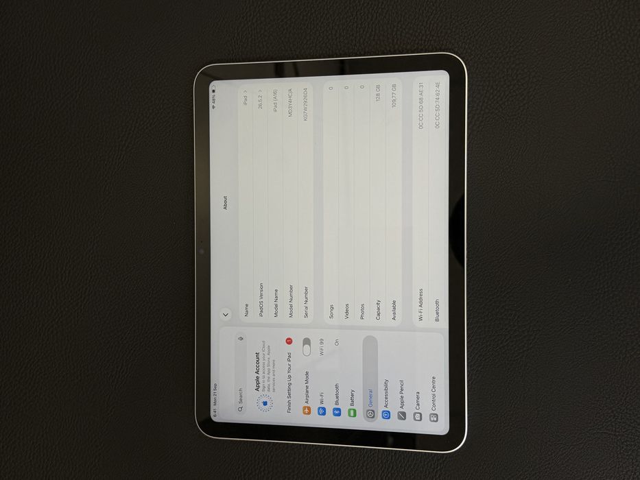 iPad 11 A16 2025 - 100% батерия