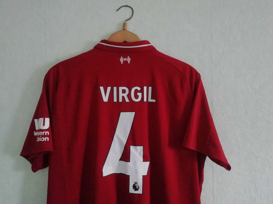 Liverpool Virgil оригинална тениска фланелка Ливърпул Ван Дайк 2XL екип 2018-2019