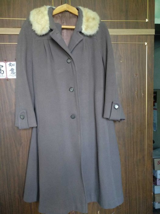 Пальто с мехом из норки