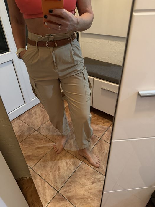 Pantaloni Zara moderni cu buzunare laterale