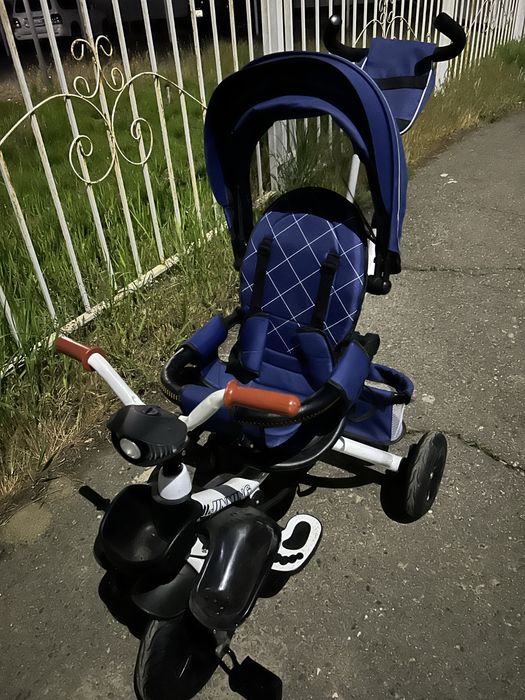 Велосипед- коляска с ручкой