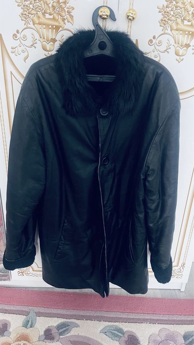 Кожаный дублёнка
