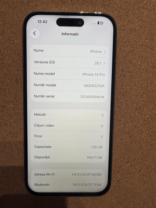 Apple Iphone 14 Pro 128 GB ID-XXL5875