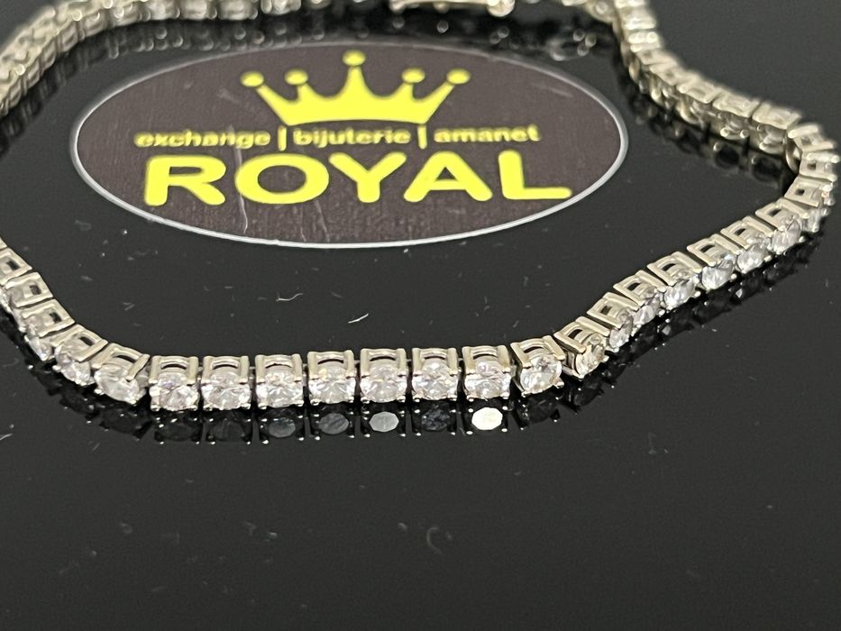 Bijuteria Royal CB : Bratara dama tenis aur 14k 585  7,88 gr