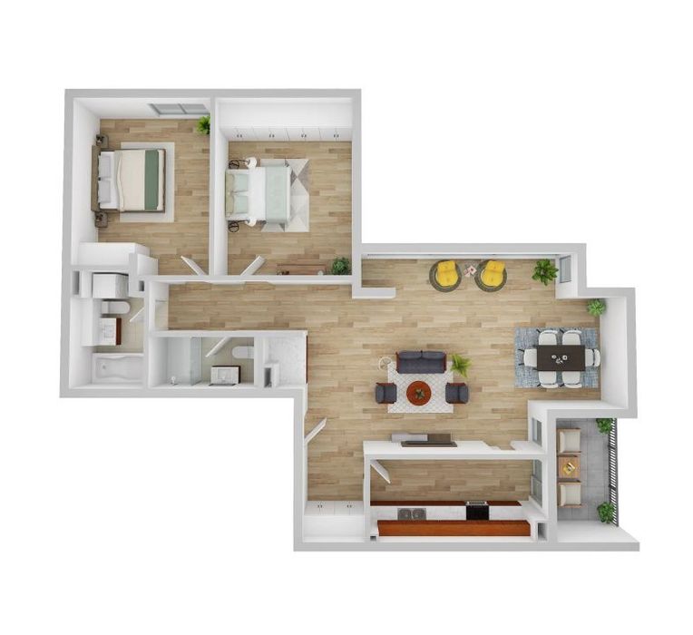 Apartament de 3 camere, 90,3 mp ANDREI MURESANU — fotografia 1