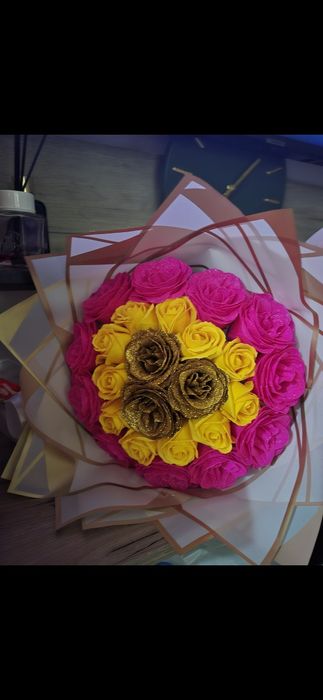 Buchet  din trandafiri de săpun