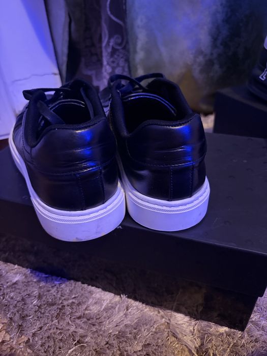 Papuci din piele cu talpa alba