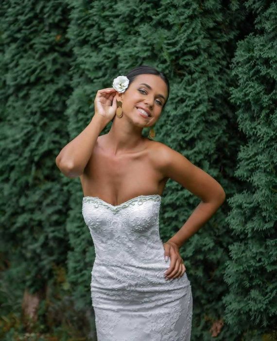 Rochie de mireasă Natalia Vasiliev – Alb – Mărime S