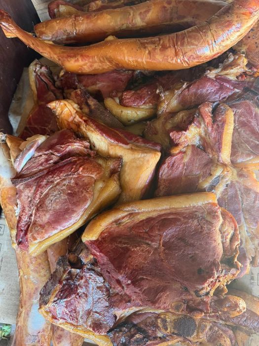 Мясо конина копченная